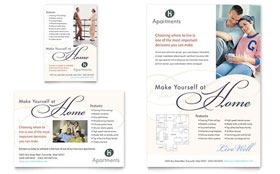 Apartment & Condominium Flyer & Ad Template - Word, Publisher, InDesign, Illustrator, Pages, QuarkXPress, CorelDraw