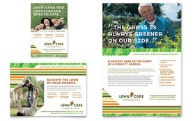 Lawn Care & Mowing Flyer & Ad Template - Word, Publisher, InDesign, Illustrator, Pages, QuarkXPress, CorelDraw