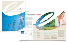 Utility & Energy Company Brochure Template - Word, Publisher, InDesign, Illustrator, Pages, QuarkXPress, CorelDraw
