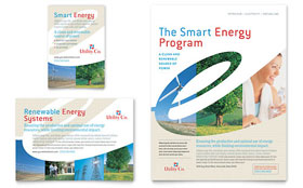 Utility & Energy Company Flyer & Ad Template - Word, Publisher, InDesign, Illustrator, Pages, QuarkXPress, CorelDraw