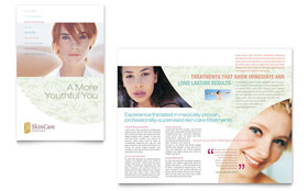 Skin Care Clinic Brochure Template - Word, Publisher, InDesign, Illustrator, Pages, QuarkXPress, CorelDraw