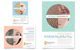 Skin Care Clinic Flyer & Ad Template - Word, Publisher, InDesign, Illustrator, Pages, QuarkXPress, CorelDraw