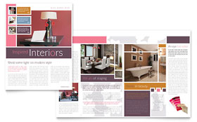 Interior Designer Newsletter Template - Word, Publisher, InDesign, Illustrator, Pages, QuarkXPress, CorelDraw