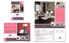 Interior Designer Flyer & Ad Template - Word, Publisher, InDesign, Illustrator, Pages, QuarkXPress, CorelDraw