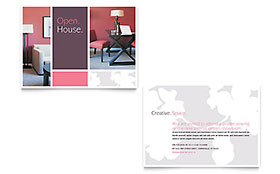 Interior Designer Announcement Template - Word, Publisher, InDesign, Illustrator, Pages, QuarkXPress, CorelDraw