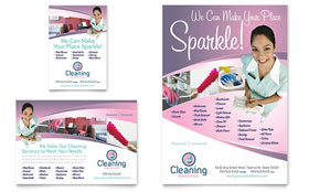 House Cleaning & Maid Services Flyer & Ad Template - Word, Publisher, InDesign, Illustrator, Pages, QuarkXPress, CorelDraw