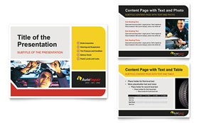 Auto Repair Presentation Template - PowerPoint