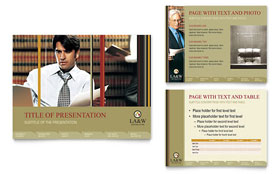 Lawyer & Law Firm Presentation Template - PowerPoint