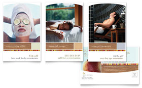 Health & Beauty Spa Postcard Template - Word, Publisher, InDesign, Illustrator, Pages, QuarkXPress, CorelDraw