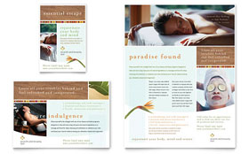 Health & Beauty Spa Flyer & Ad Template - Word, Publisher, InDesign, Illustrator, Pages, QuarkXPress, CorelDraw