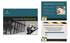 Industrial & Commercial Construction Presentation Template - PowerPoint