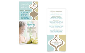 Wedding Store & Supplies Rack Card Template - Word, Publisher, InDesign, Illustrator, Pages, QuarkXPress, CorelDraw