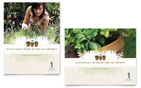 Landscape & Garden Store Poster Template - Word, Publisher, InDesign, Illustrator, Pages, QuarkXPress, CorelDraw