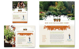 Landscape & Garden Store Flyer & Ad Template - Word, Publisher, InDesign, Illustrator, Pages, QuarkXPress, CorelDraw