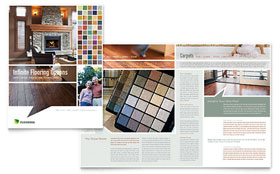 Carpet & Hardwood Flooring Brochure Template - Word, Publisher, InDesign, Illustrator, Pages, QuarkXPress, CorelDraw