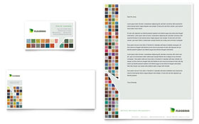 Carpet & Hardwood Flooring Business Card & Letterhead Template - Word, Publisher, InDesign, Illustrator, Pages, QuarkXPress, CorelDraw