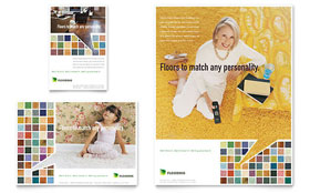 Carpet & Hardwood Flooring Flyer & Ad Template - Word, Publisher, InDesign, Illustrator, Pages, QuarkXPress, CorelDraw