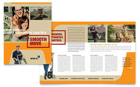Movers & Moving Company Brochure Template - Word, Publisher, InDesign, Illustrator, Pages, QuarkXPress, CorelDraw