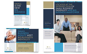 Small Business Consulting Flyer & Ad Template - Word, Publisher, InDesign, Illustrator, Pages, QuarkXPress, CorelDraw
