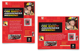 Fire Safety Poster Template - Word, Publisher, InDesign, Illustrator, Pages, QuarkXPress, CorelDraw