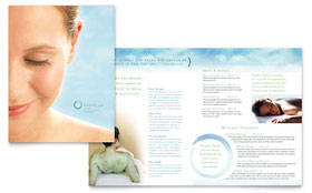 Day Spa & Resort Brochure Template - Word, Publisher, InDesign, Illustrator, Pages, QuarkXPress, CorelDraw
