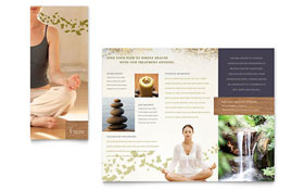 Naturopathic Medicine Trifold Brochure Template - Word, Publisher, InDesign, Illustrator, Pages, QuarkXPress, CorelDraw