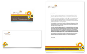 Tanning Salon Business Card & Letterhead Template - Word, Publisher, InDesign, Illustrator, Pages, QuarkXPress, CorelDraw