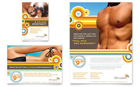 Tanning Salon Flyer & Ad Template - Word, Publisher, InDesign, Illustrator, Pages, QuarkXPress, CorelDraw