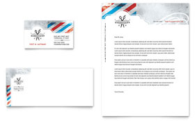 Barbershop Business Card & Letterhead Template - Word, Publisher, InDesign, Illustrator, Pages, QuarkXPress, CorelDraw