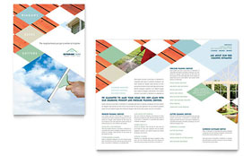 Window Cleaning & Pressure Washing Brochure Template - Word, Publisher, InDesign, Illustrator, Pages, QuarkXPress, CorelDraw