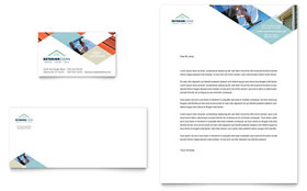Window Cleaning & Pressure Washing Business Card & Letterhead Template - Word, Publisher, InDesign, Illustrator, Pages, QuarkXPress, CorelDraw