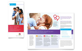 Medical Insurance Trifold Brochure Template - Word, Publisher, InDesign, Illustrator, Pages, QuarkXPress, CorelDraw