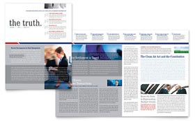 Legal & Government Services Newsletter Template - Word, Publisher, InDesign, Illustrator, Pages, QuarkXPress, CorelDraw