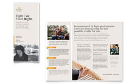 Legal Advocacy Trifold Brochure Template - Word, Publisher, InDesign, Illustrator, Pages, QuarkXPress, CorelDraw