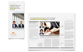 Attorney Trifold Brochure Template - Word, Publisher, InDesign, Illustrator, Pages, QuarkXPress, CorelDraw