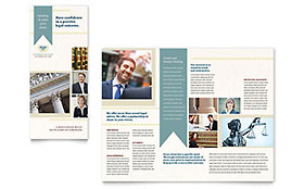 Law Firm Trifold Brochure Template - Word, Publisher, InDesign, Illustrator, Pages, QuarkXPress, CorelDraw
