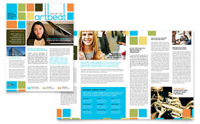 Arts Council & Education Newsletter Template - Word, Publisher, InDesign, Illustrator, Pages, QuarkXPress, CorelDraw