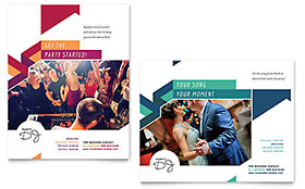 DJ Poster Template - Word, Publisher, InDesign, Illustrator, Pages, QuarkXPress, CorelDraw