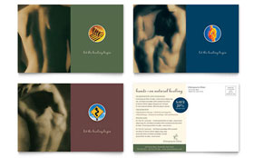 Chiropractor Postcard Template - Word, Publisher, InDesign, Illustrator, Pages, QuarkXPress, CorelDraw
