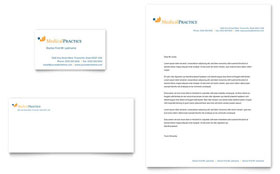Medical Practice Business Card & Letterhead Template - Word, Publisher, InDesign, Illustrator, Pages, QuarkXPress, CorelDraw