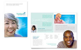 Dental Care Brochure Template - Word, Publisher, InDesign, Illustrator, Pages, QuarkXPress, CorelDraw