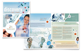 Medical Research Brochure Template - Word, Publisher, InDesign, Illustrator, Pages, QuarkXPress, CorelDraw