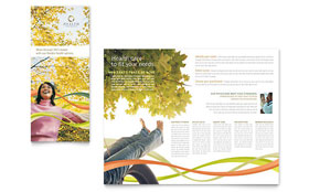 Health Insurance Company Trifold Brochure Template - Word, Publisher, InDesign, Illustrator, Pages, QuarkXPress, CorelDraw