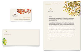 Health Insurance Company Business Card & Letterhead Template - Word, Publisher, InDesign, Illustrator, Pages, QuarkXPress, CorelDraw