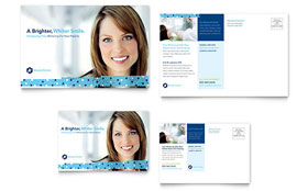 Dentistry & Dental Office Postcard Template - Word, Publisher, InDesign, Illustrator, Pages, QuarkXPress, CorelDraw