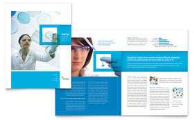Science & Chemistry Brochure Template - Word, Publisher, InDesign, Illustrator, Pages, QuarkXPress, CorelDraw