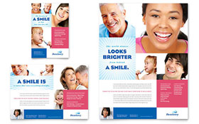 Family Dentistry Flyer & Ad Template - Word, Publisher, InDesign, Illustrator, Pages, QuarkXPress, CorelDraw