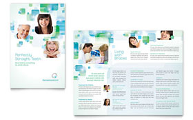 Orthodontist Brochure Template - Word, Publisher, InDesign, Illustrator, Pages, QuarkXPress, CorelDraw