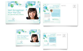 Orthodontist Postcard Template - Word, Publisher, InDesign, Illustrator, Pages, QuarkXPress, CorelDraw