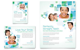 Orthodontist Flyer & Ad Template - Word, Publisher, InDesign, Illustrator, Pages, QuarkXPress, CorelDraw